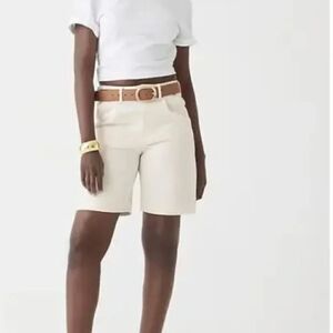 J. Crew BY 632 Midlength Denim Short In Ecru For Women NWOT size 25